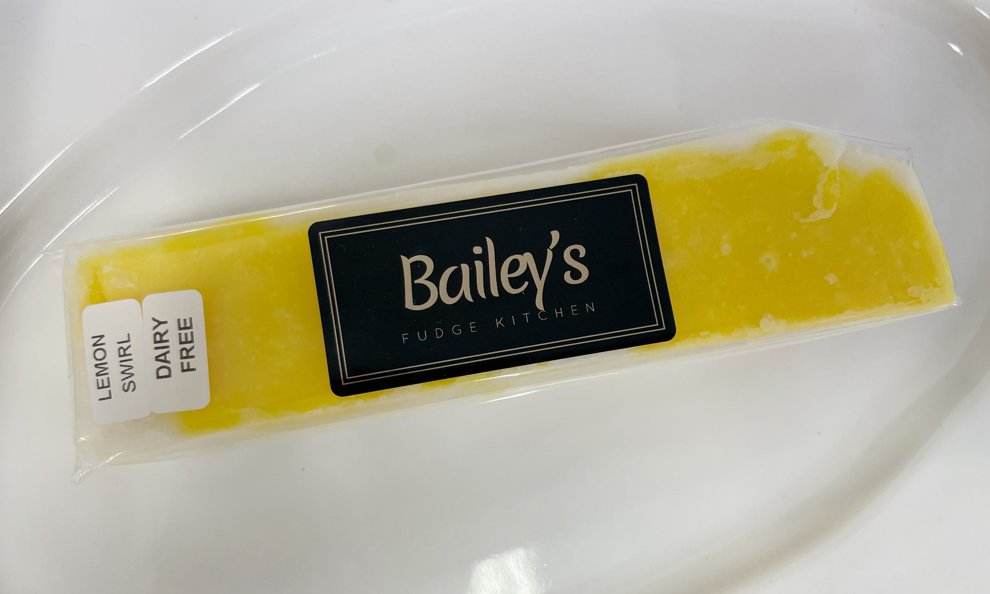 Dairy Free Lemon Swirl Fudge