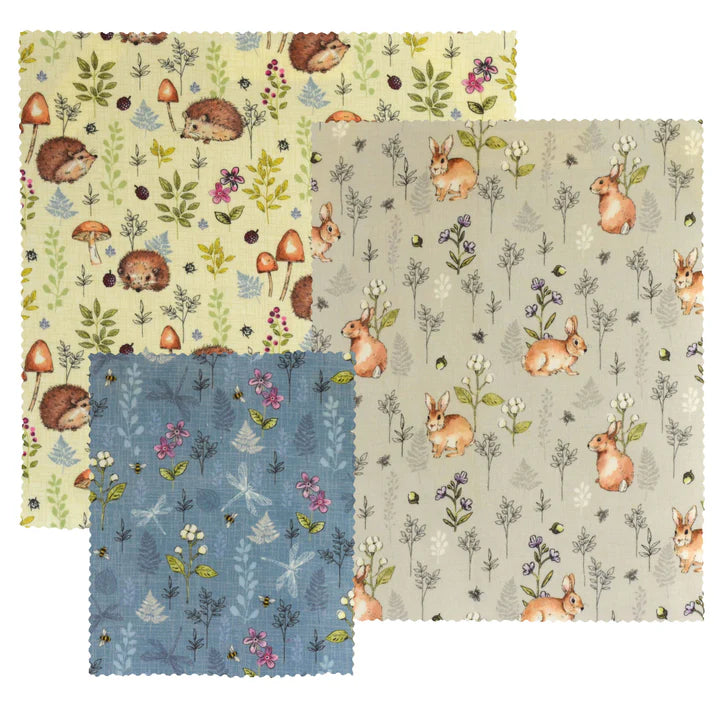 Bramblewood Set of 3 Beeswax Wraps