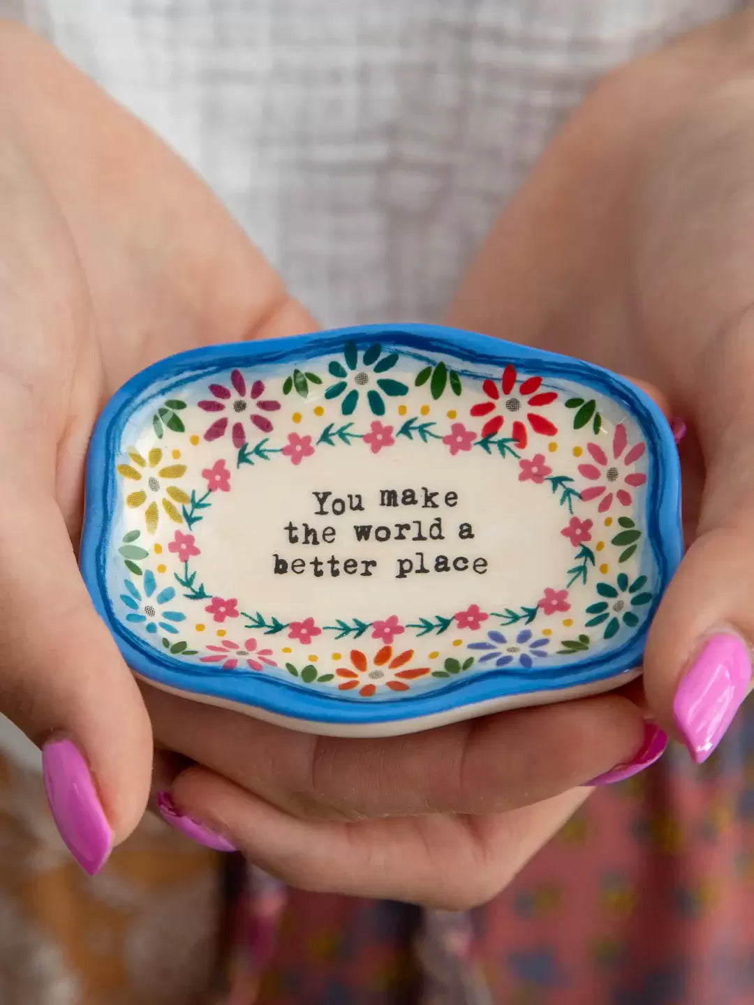 Make The World Better Trinket Dish
