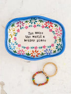 Make The World Better Trinket Dish