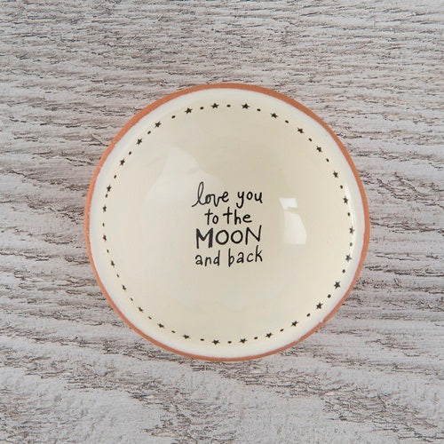Love you Moon Terracotta Trinket Dish