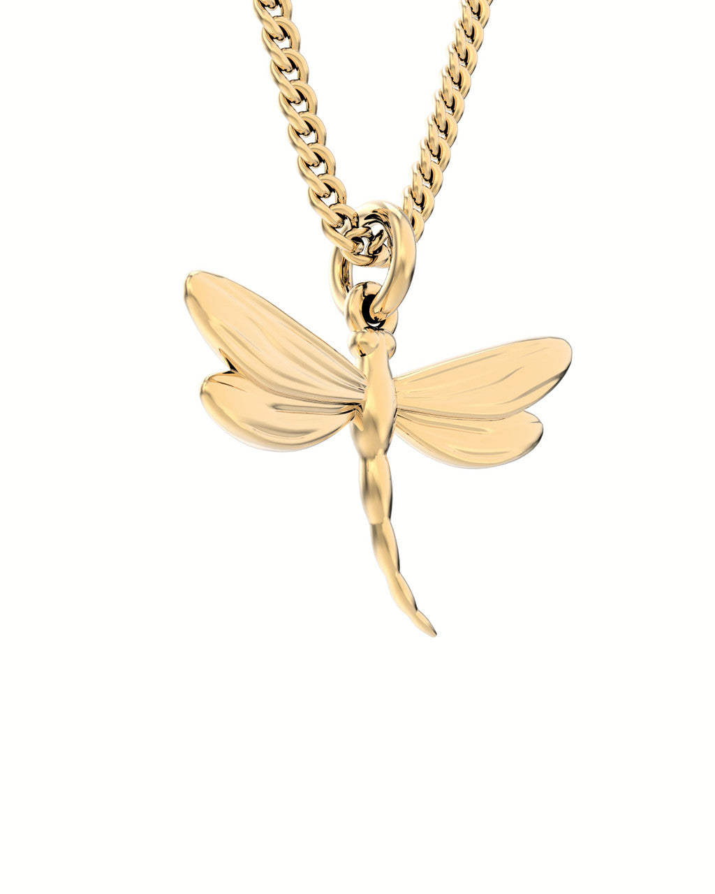 Dragonfly 18k Gold Plated Necklace