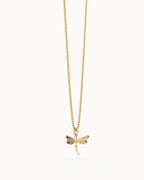 Dragonfly 18k Gold Plated Necklace