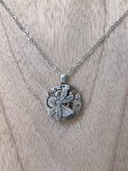 Small Silver Pendant with Dragonfly