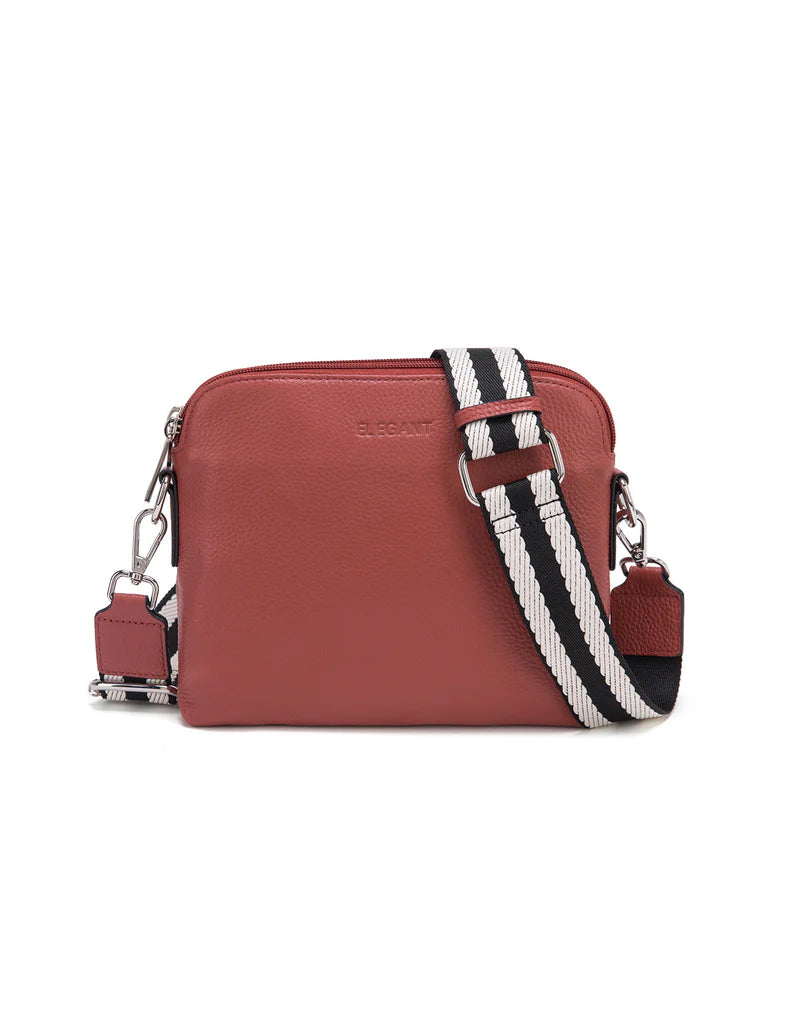 Ashley Leather Bag Webbing Straping Brick