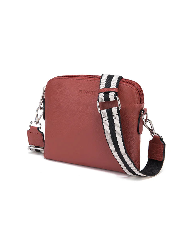 Ashley Leather Bag Webbing Straping Brick