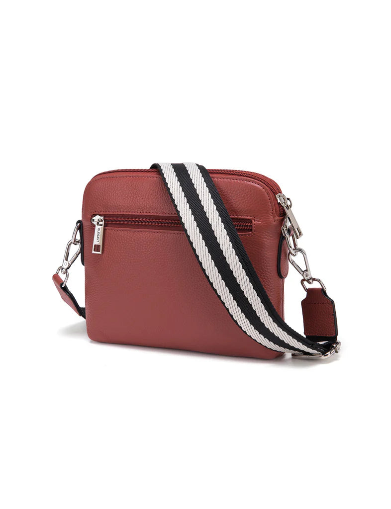 Ashley Leather Bag Webbing Straping Brick