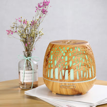 Load image into Gallery viewer, Ultrasonic Aroma Diffuser Natural Wood Grain 12