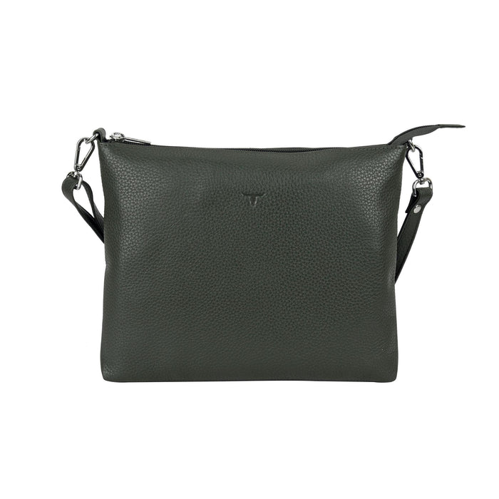 Emma Leather Sling Bag Forest Green