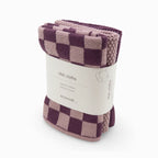 Ecovask Dishcloth 3piece Grape Orchid Chequer