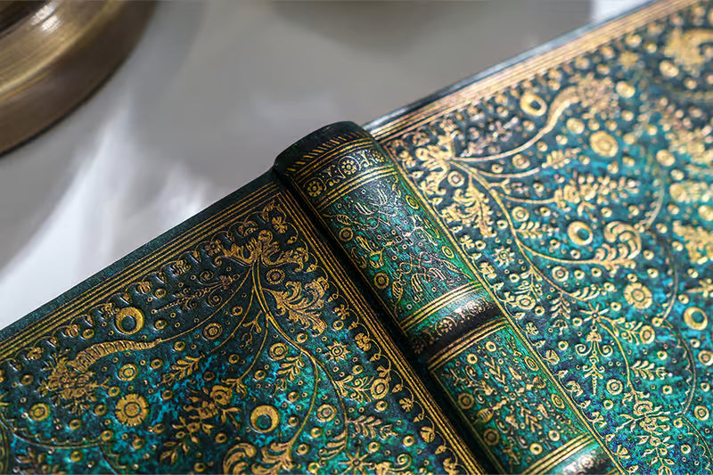 Emerald Flower Lined Guest Book