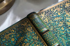 Emerald Flower Lined Guest Book