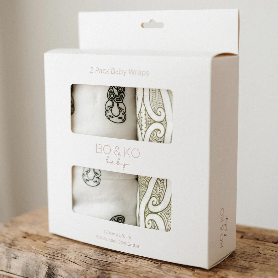 2pk Wraps Green Tiki & Green Te Patiki