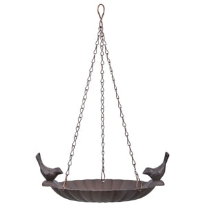 Bird Bath Hanging with 2 Birds