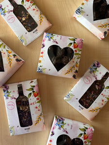 Gibbston Valley Floral Choc Heart Rose 4 Box