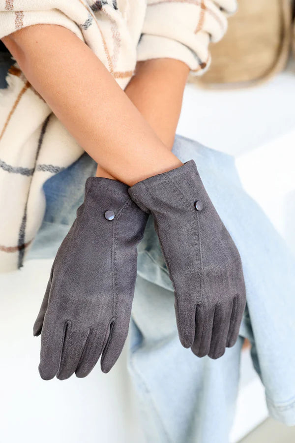 Stretch Gloves Grey