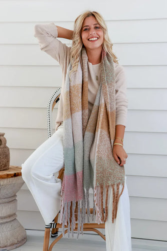 Pink Mint Comfort Scarf