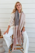Pink Charcoal Comfort Scarf