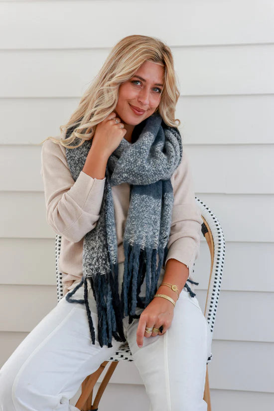 Charcoal Grey Comfort Scarf