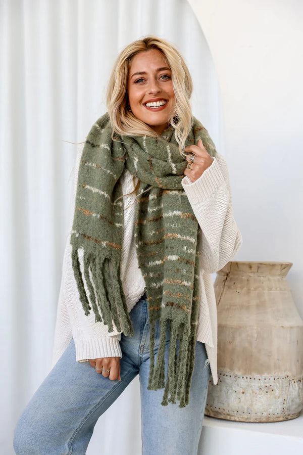Khaki Scarf Soft Lux