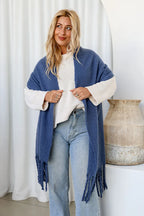 Denim Cosy Knit Scarf