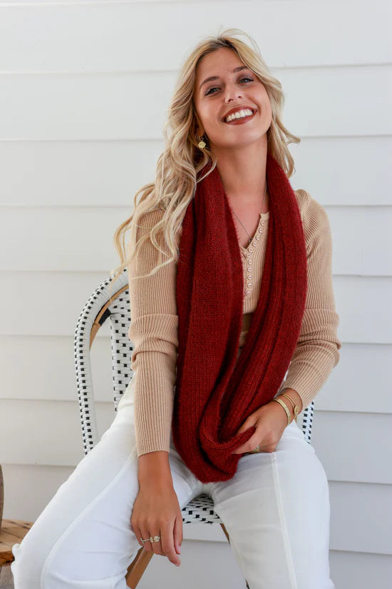 Berry Snood Scarf