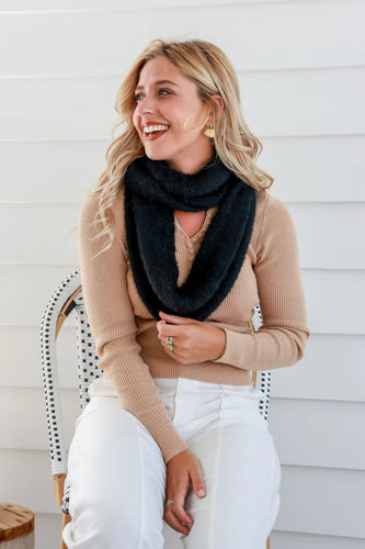 Black Snood Scarf