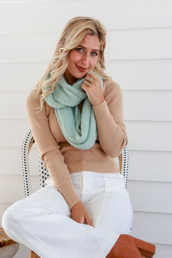 Mint Snood Scarf