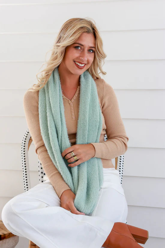 Mint Snood Scarf
