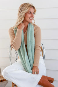 Mint Snood Scarf