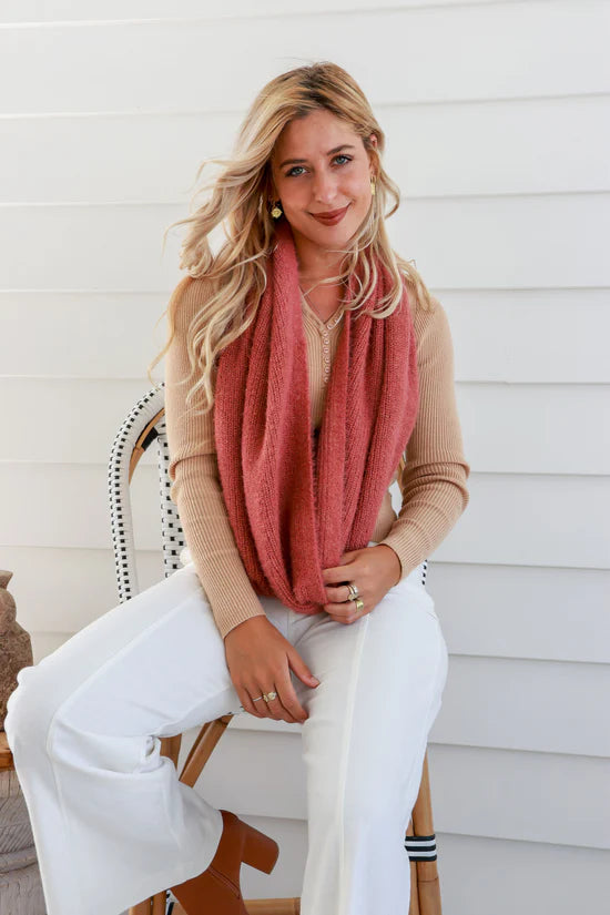 Rosewood Snood Scarf
