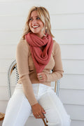 Rosewood Snood Scarf