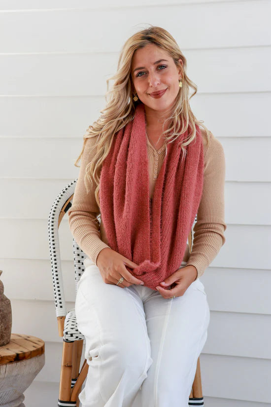Rosewood Snood Scarf