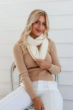 Winter White Snood Scarf