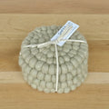 Felt Ball Coasters Sage