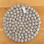 Felt Ball Pot Stand Oat