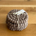 Felt Ball Coasters Fawn