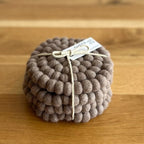 Felt Ball Coasters Fawn
