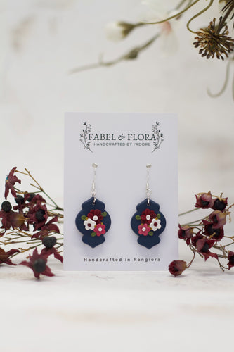 Floral Tile Earrings