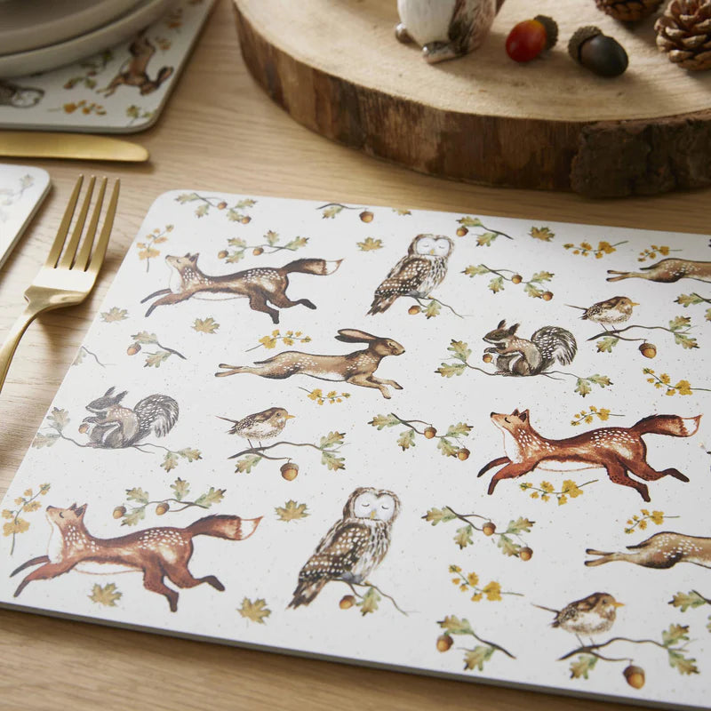 Forest Fable Set of 4 Placemats