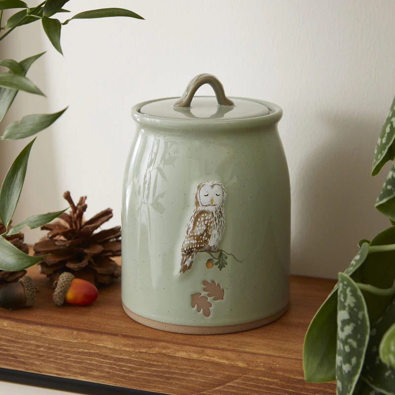 Forest Fable Canister Owl