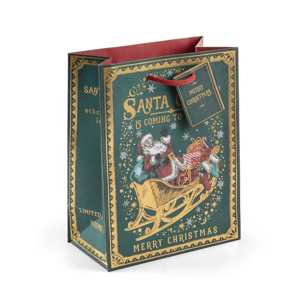 Xmas Bag Medium Storybook Santa