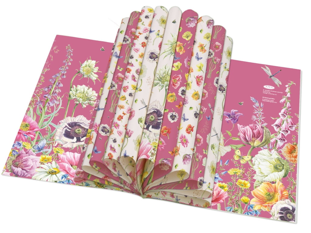 Wild Flower Field Gift Wrap Book