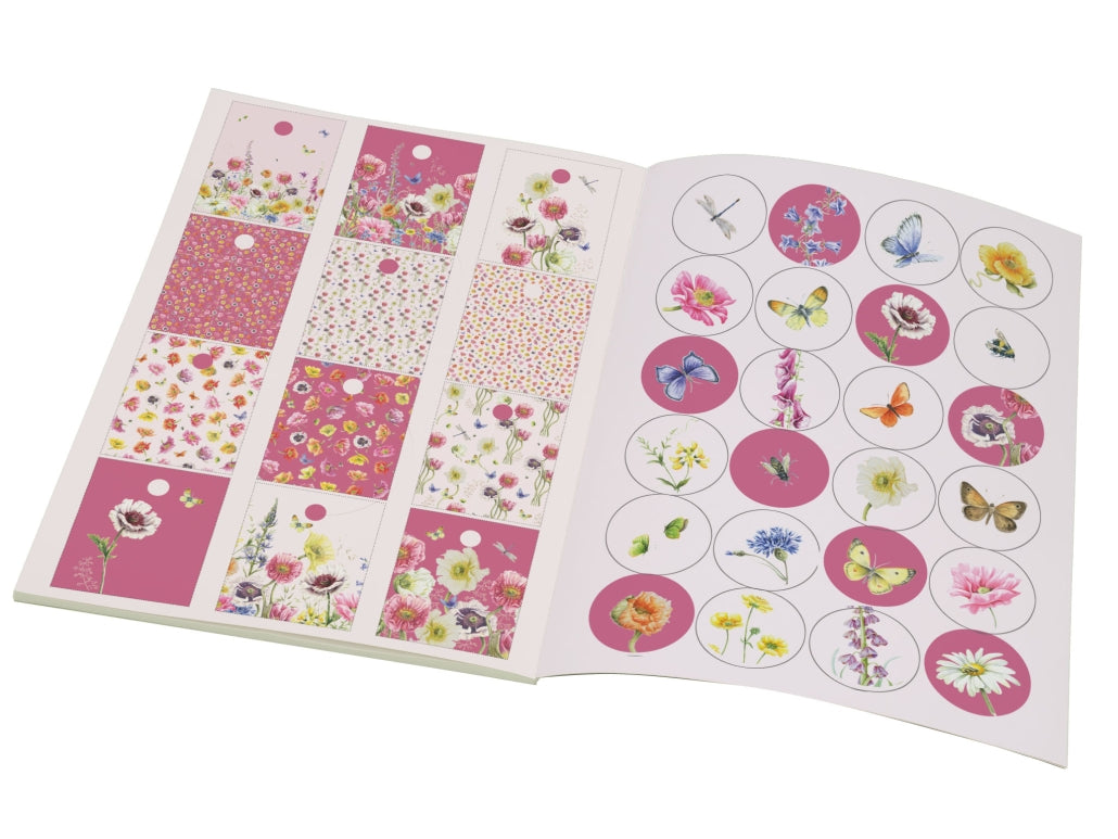 Wild Flower Field Gift Wrap Book