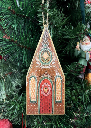 Vintage Gingerbread House Hanger