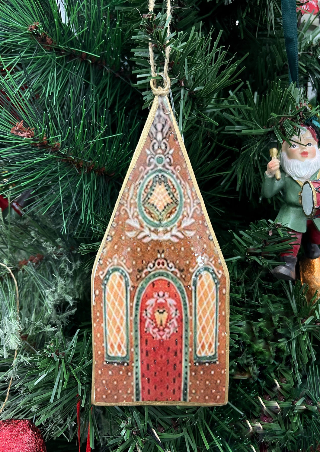 Vintage Gingerbread House Hanger