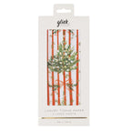 Xmas Tissue Spruce Red Stripe 4pk