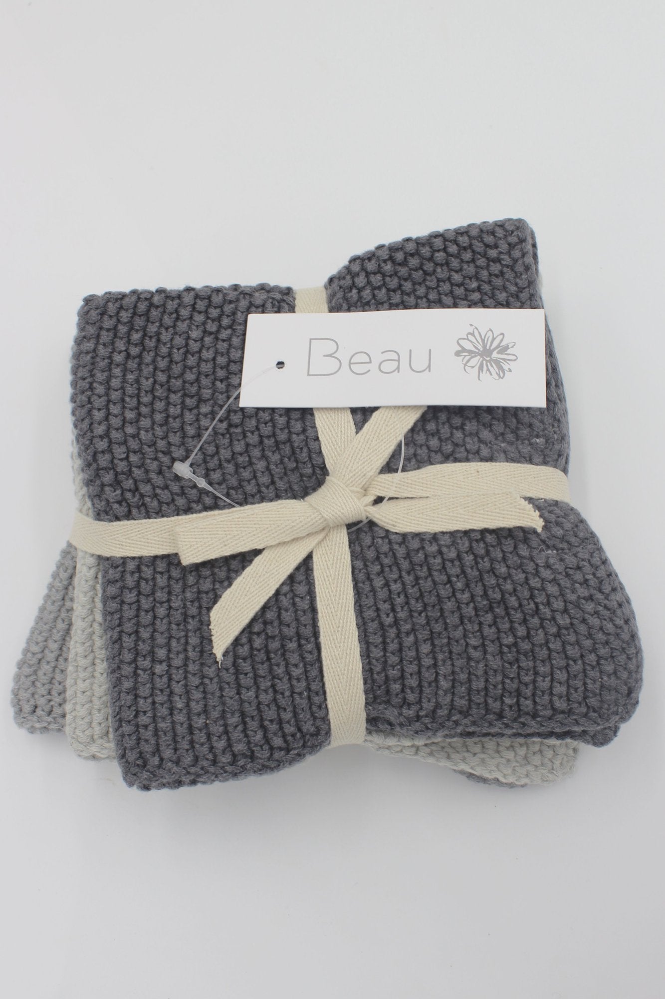 Wash Cloths Set of 3 Grey