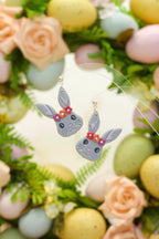 Mopsy Bunny Large Handcrafted Earrings