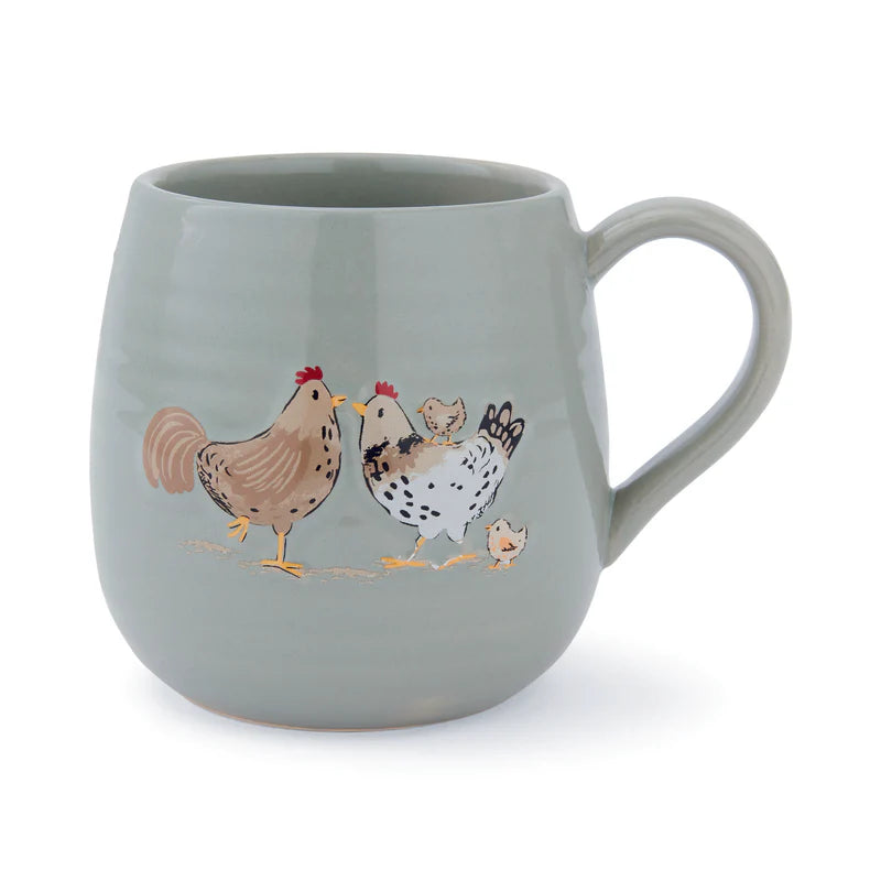 Hen House Lane Belly Mug Happy Family